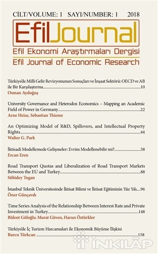 Efil Ekonomi Araştırma Dergisi Sayı 1