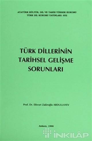 Türk Dillerinin Tarihsel Gelişme Sorunları