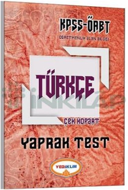 Yediiklim 2017 KPSS ÖABT Türkçe Çek Kopart Yaprak Test