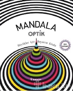 Mandala Optik - Büyükler İçin Boyama Kitabı resmi