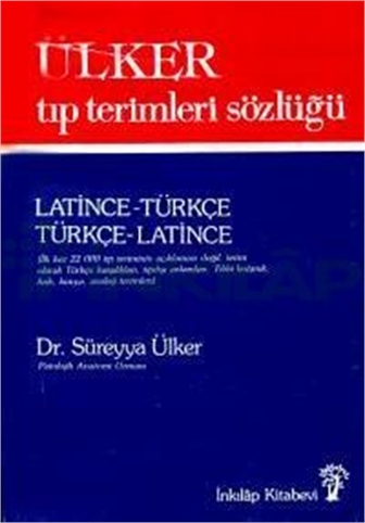 çift kayıt Ülker Tıp Terimleri Sözlüğü (Ciltli) Latince-Türkçe / Türkçe -Latince