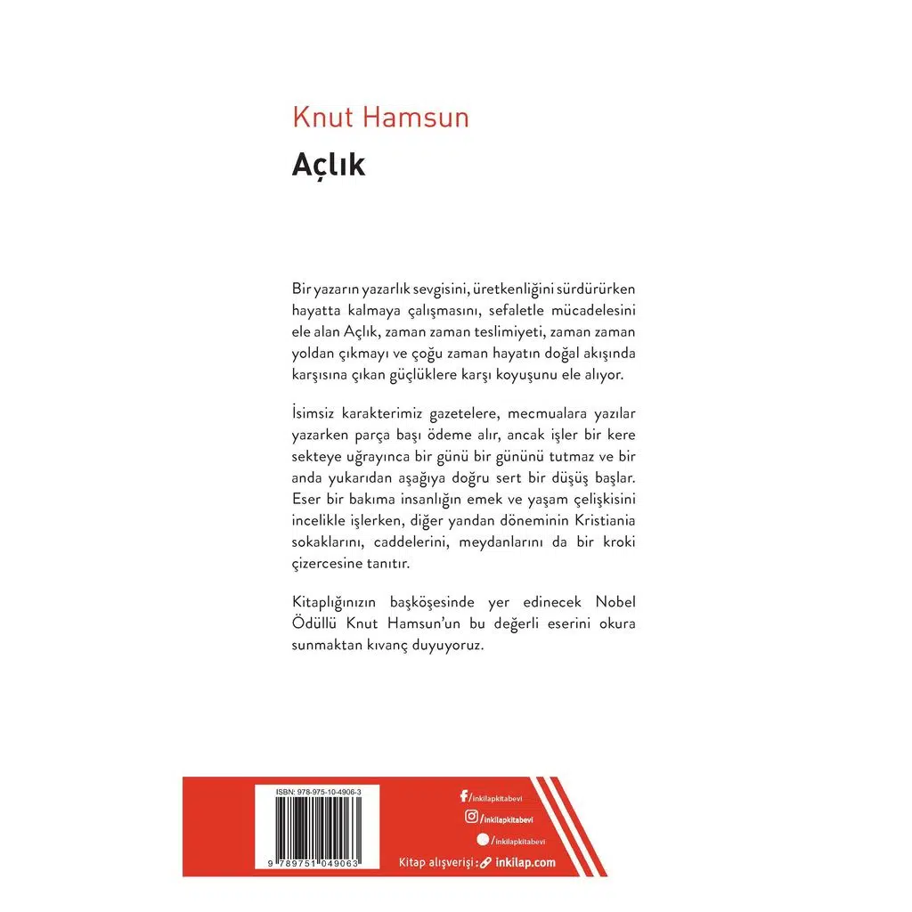 Açlık - Livaneli Kitaplığı | Knut Hamsun Açlık - Livaneli Kitaplığı | Knut Hamsun