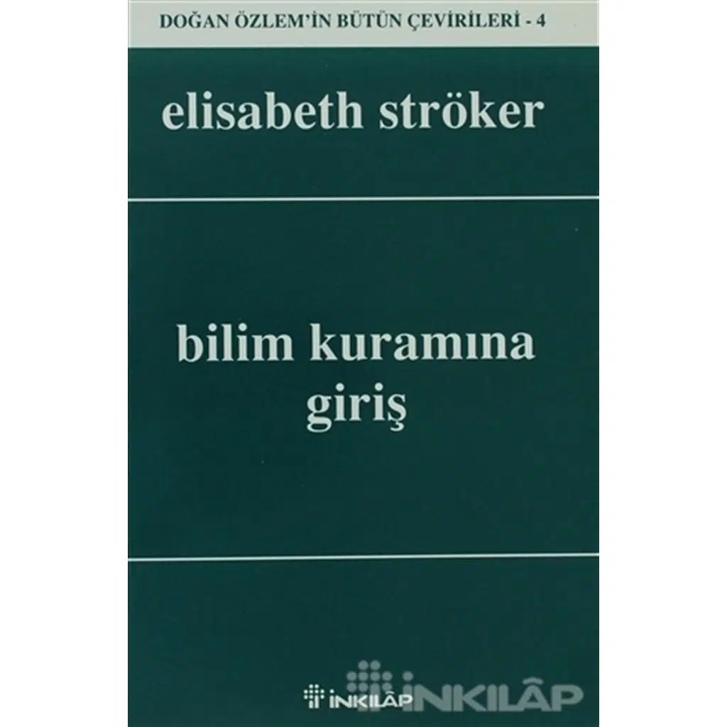 Bilim Kuramına Giriş | Elisabeth Ströker