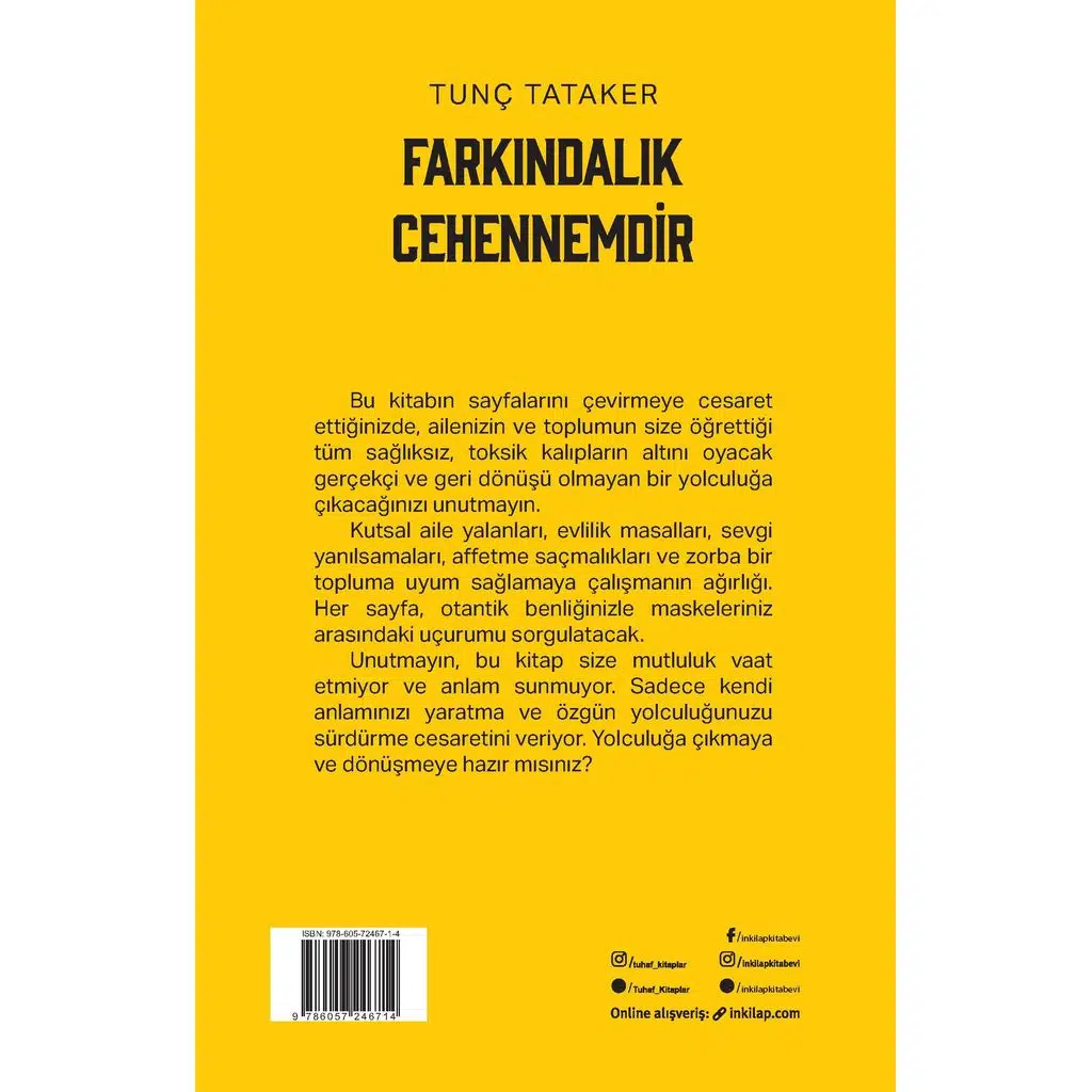 Farkındalık Cehennemdir | Tunç Tataker Farkındalık Cehennemdir | Tunç Tataker