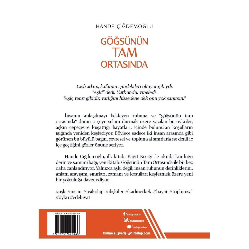 Göğsünün Tam Ortasında | Hande Çiğdemoğlu Göğsünün Tam Ortasında | Hande Çiğdemoğlu