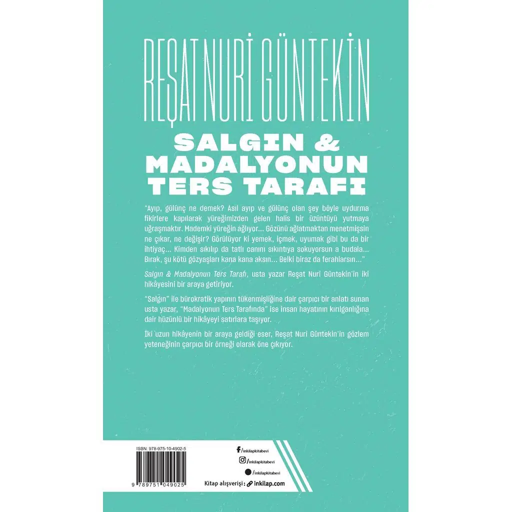 Salgın - Madalyonun Ters Tarafı | Reşat Nuri Güntekin Salgın - Madalyonun Ters Tarafı | Reşat Nuri Güntekin