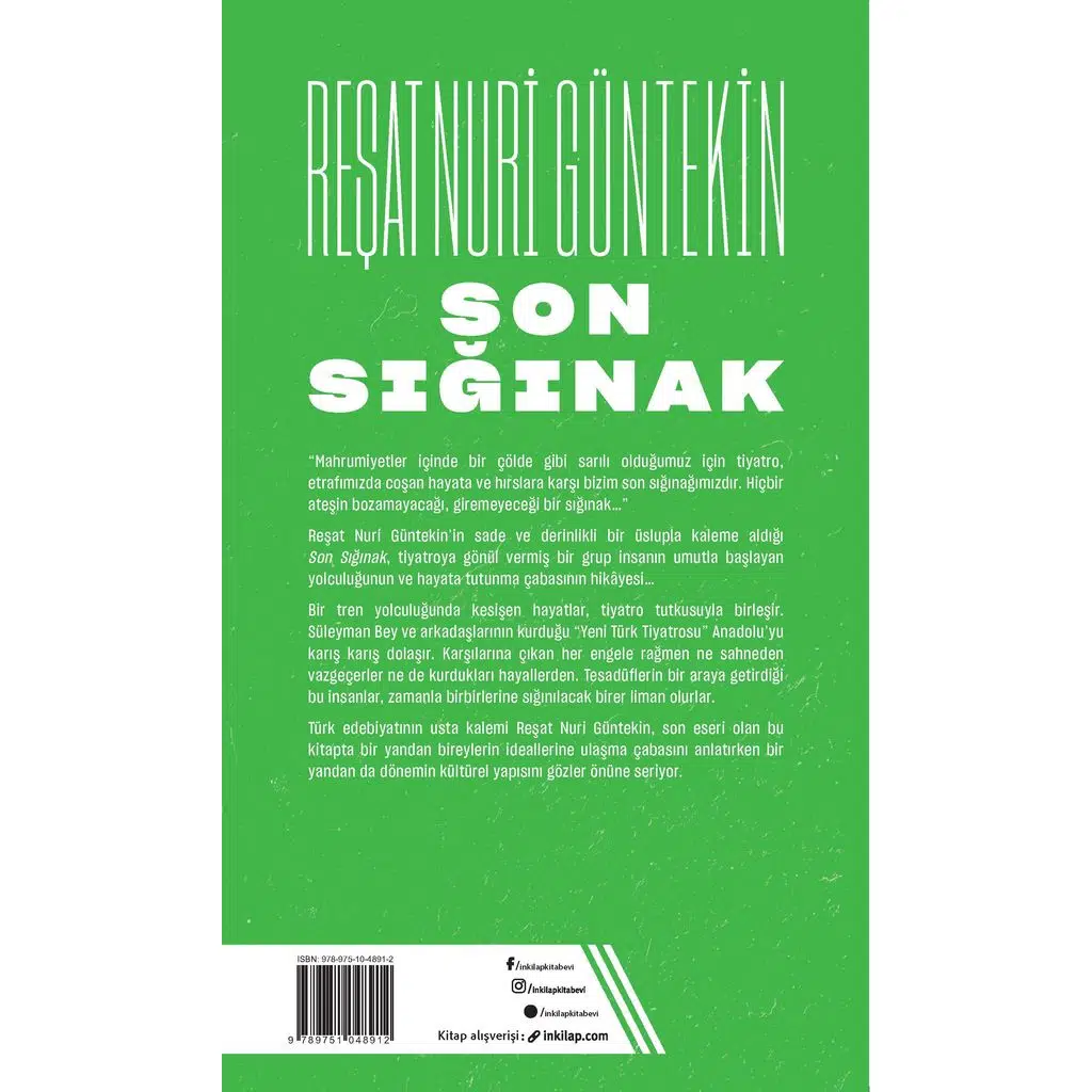 Son Sığınak | Reşat Nuri Güntekin Son Sığınak | Reşat Nuri Güntekin