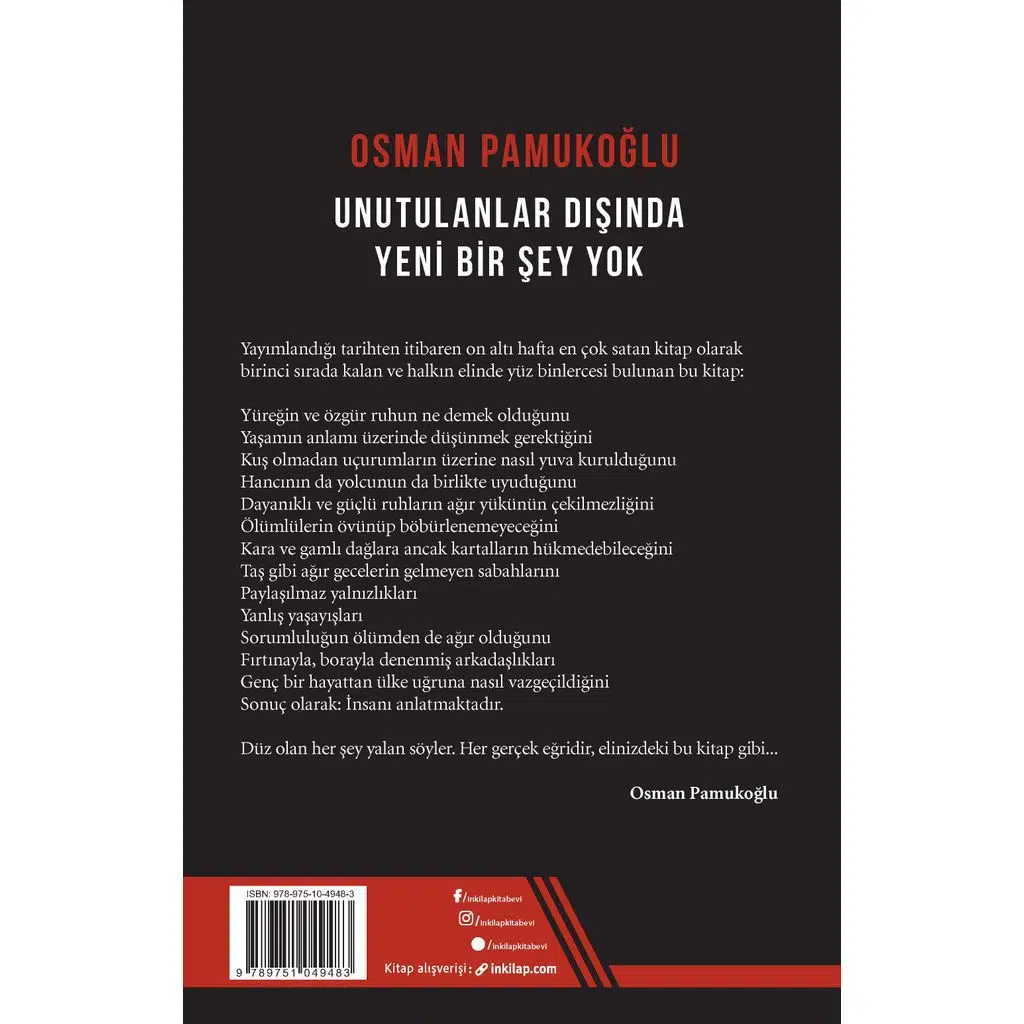 Unutulanlar Dışında Yeni Bir Şey Yok | Osman Pamukoğlu Unutulanlar Dışında Yeni Bir Şey Yok | Osman Pamukoğlu