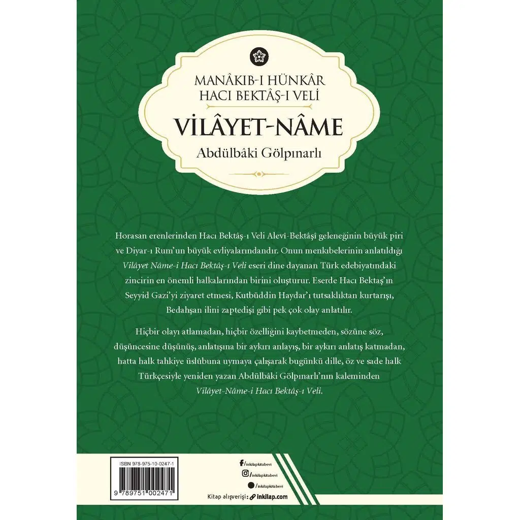 Vilayetname | Abdülbaki Gölpınarlı Vilayetname | Abdülbaki Gölpınarlı